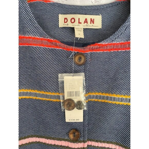 NWT Anthropologie + Dolan Left Coast Picadilly Striped Coat M - Picture 4 of 7